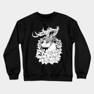 Non-typical Quartz Buck - Black and White Crewneck Sweatshirt